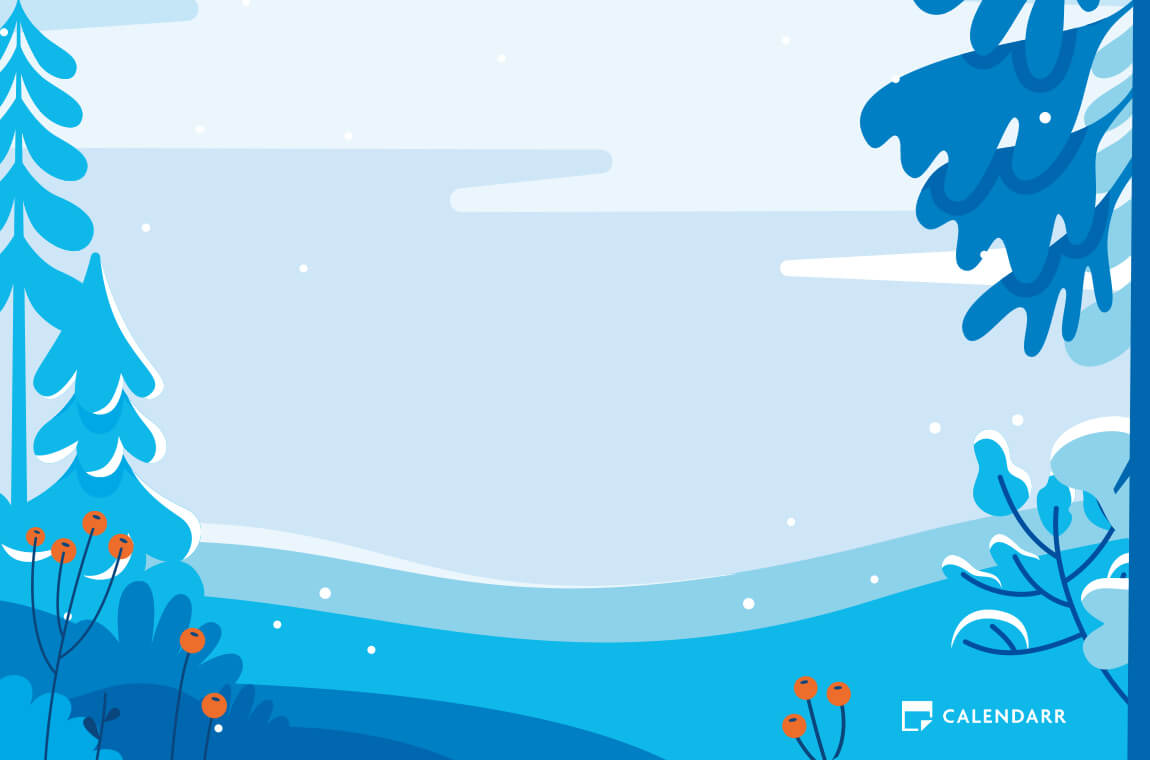 Contagem decrescente para  o Inverno - Calendarr